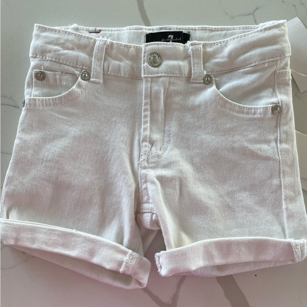 7 For All Mankind 4T Girl White Shorts